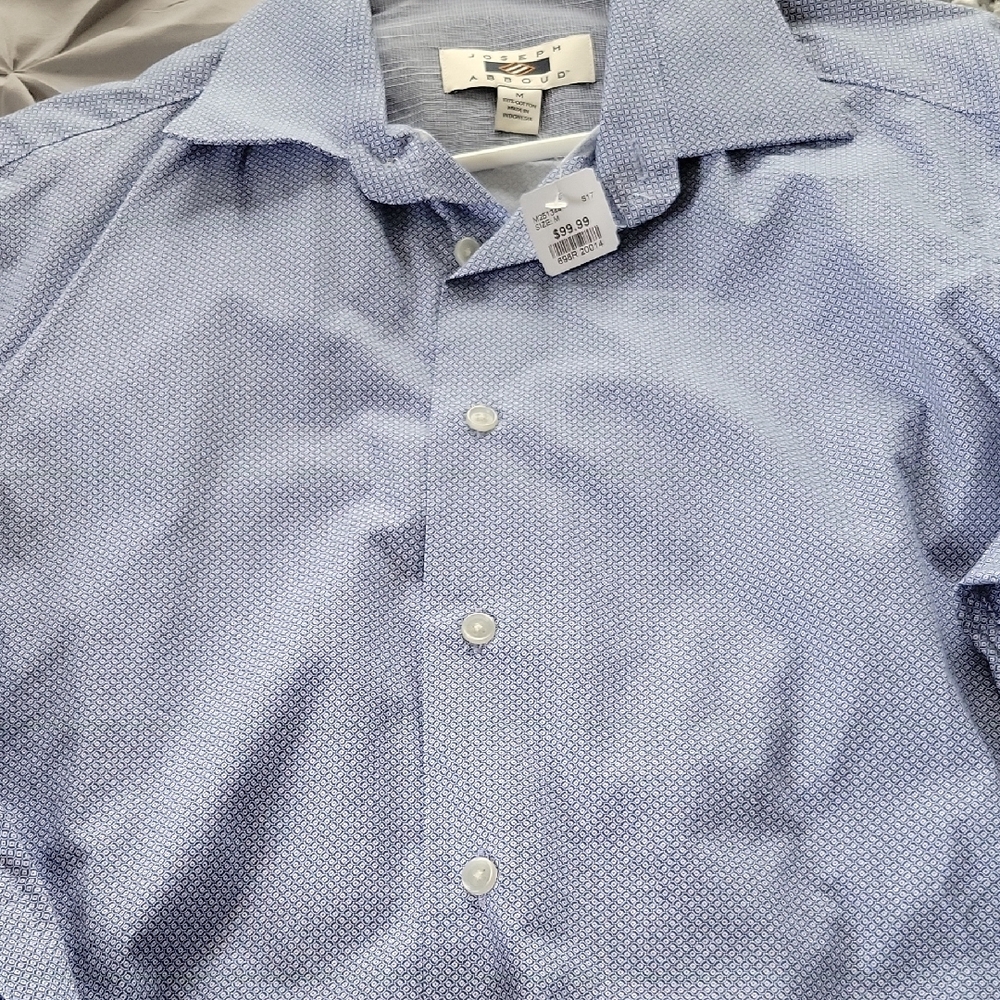 Men's Blue Patterned Shirt